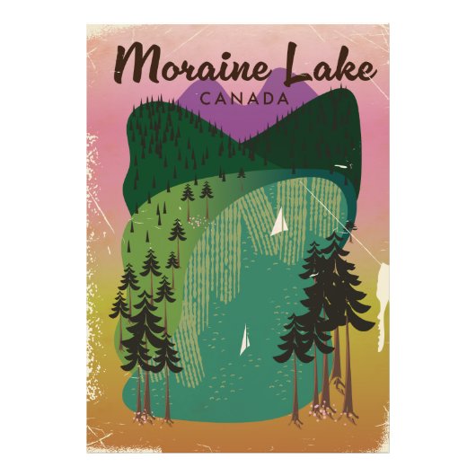 Moraine Lake Canada Fotodruck (Vorne)