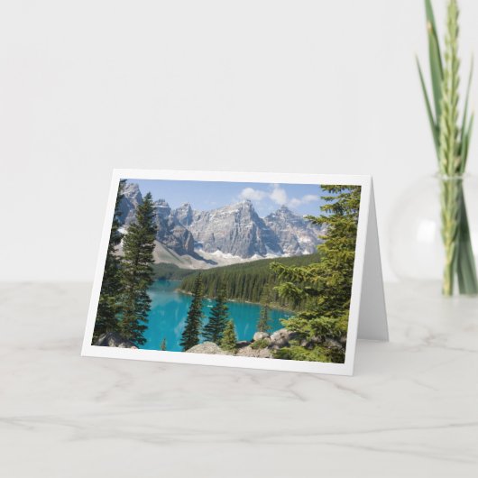 Moraine Lake Canada Karte (Vorderseite)