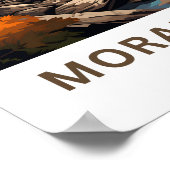 Moraine Lake Canada Travel Print Poster (Ecke)