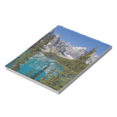 Moraine Lake, Canadian Rockies, Alberta, Kanada 2 Notizblock (Rotiert)