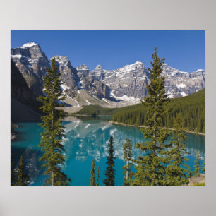 Moraine Lake, Canadian Rockies, Alberta, Kanada 2 Poster