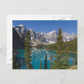 Moraine Lake, Canadian Rockies, Alberta, Kanada 2 Postkarte (Vorne/Hinten)