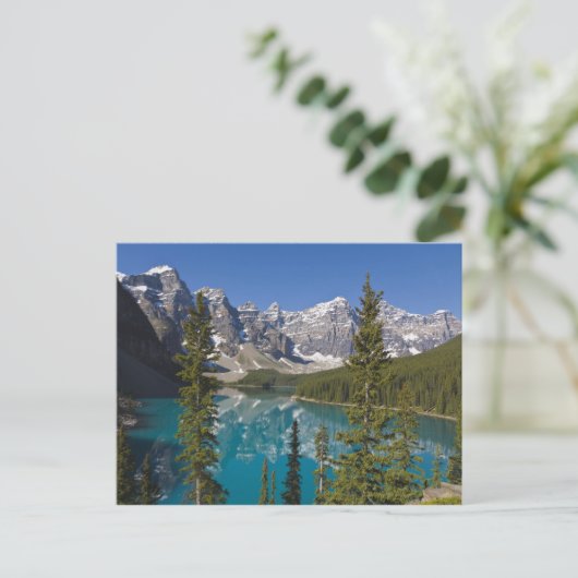Moraine Lake, Canadian Rockies, Alberta, Kanada 2 Postkarte (Stehend Vorderseite)