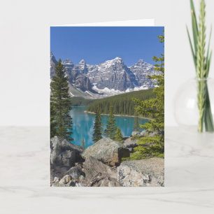 Moraine Lake, Canadian Rockies, Alberta, Kanada Karte