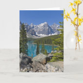 Moraine Lake, Canadian Rockies, Alberta, Kanada Karte (Gelbe Blume)