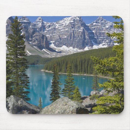 Moraine Lake, Canadian Rockies, Alberta, Kanada Mousepad (Vorne)