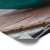 Moraine Lake Canoes Poster (Ecke)