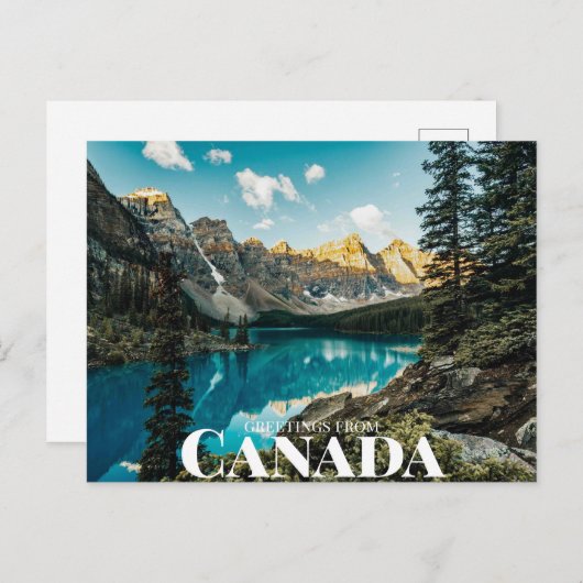 Moraine Lake, Improvement District, AB, Kanada Postkarte (Vorne/Hinten)