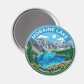 Moraine Lake Kanada Magnet (Vorderseite/Rückseite)