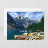 Moraine Lake, Kanada Postcard Postkarte (Vorne/Hinten)