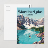 Moraine Lake Kanada Postkarte (Vorne/Hinten)