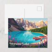 Moraine Lake Kanada Postkarte (Vorne/Hinten)