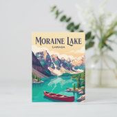Moraine Lake Kanada Postkarte (Stehend Vorderseite)