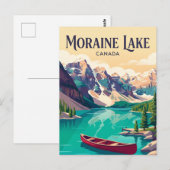 Moraine Lake Kanada Postkarte (Vorne/Hinten)