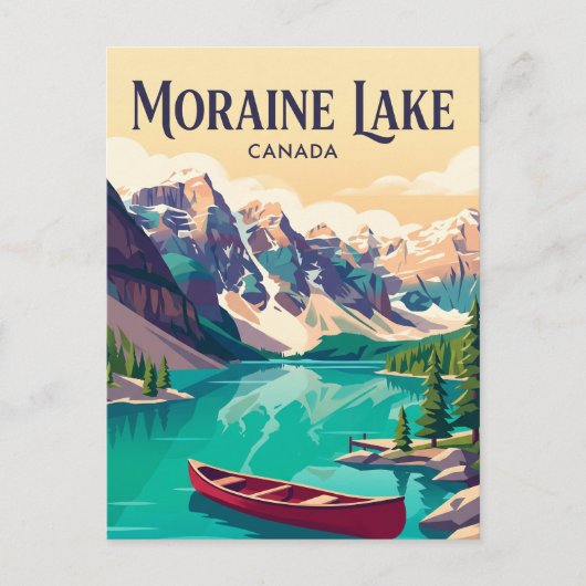 Moraine Lake Kanada Postkarte (Vorderseite)