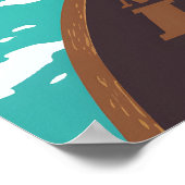 Moraine Lake Kanada Reiseplakat Poster (Ecke)