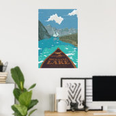 Moraine Lake Kanada Reiseplakat Poster (Heimbüro)
