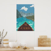 Moraine Lake Kanada Reiseplakat Poster (Küche)