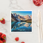 Moraine Lake, Kanada, Serviette (Beispiel)