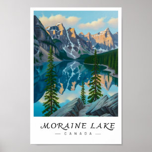 Moraine Lake Kanada Wandkunst, Kanadische Rocky Mo Poster