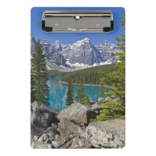 Moraine Lake, Kanadische Rocky Mountains, Alberta, Mini Klemmbrett