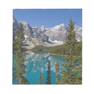 Moraine Lake, Kanadische Rocky Mountains, Alberta, Notizblock