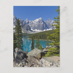 Moraine Lake, Kanadische Rocky Mountains, Alberta, Postkarte