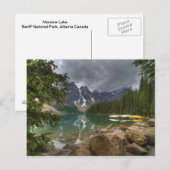 Moraine Lake Postkarte (Vorne/Hinten)