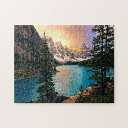 Moraine Lake Sunset Jigsaw Puzzle (Horizontal)