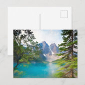 Moraine Lake und das Tal der Zehn Gipfel Postkarte (Vorne/Hinten)