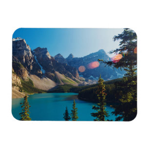 Moraine See des Sommer-Sonnenuntergang- , Kanada Magnet