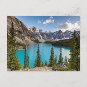 Moraine See in den Rocky Mountains Postkarte