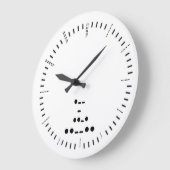 Moral Code Wall Clock Große Wanduhr (Winkel)