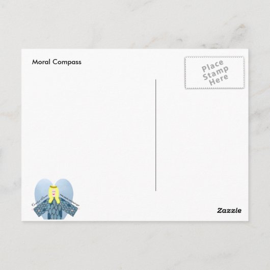 Moral Compass Postkarte (Rückseite)