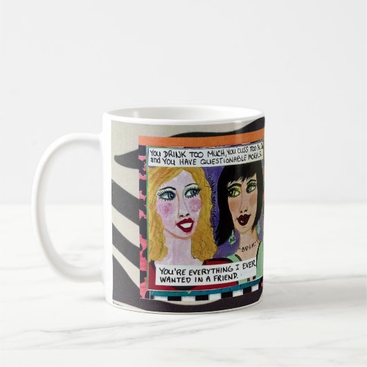 MORAL DES KAFFEE-MUG-QUESTIONABLE KAFFEETASSE (Links)