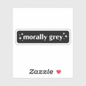 Moral grau aufkleber (Blatt)