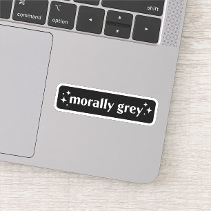 Moral grau aufkleber