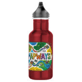 Moral Mapways T-Shirt Edelstahlflasche (Rechts)