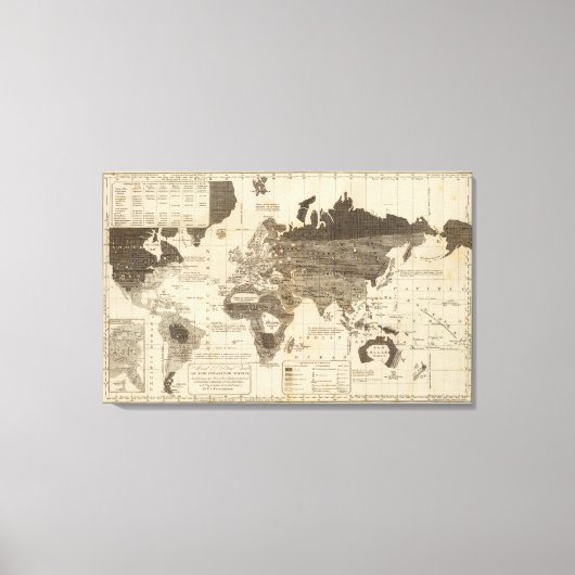 Moral, politische Welt Leinwanddruck (Vorderseite)