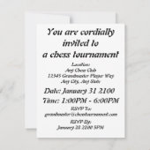 Moral reflektierenden Schachs Schach-Benjamin Einladung (Rückseite)