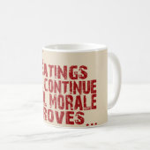 MORAL-SCHALEN KAFFEETASSE (VorderseiteRechts)