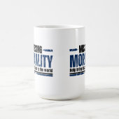 Moral weiß kaffeetasse (Mittel)