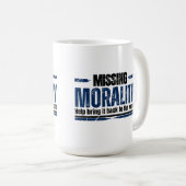 Moral weiß kaffeetasse (VorderseiteRechts)