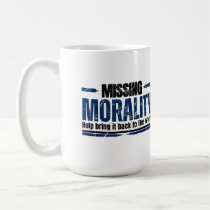 Moral weiß kaffeetasse