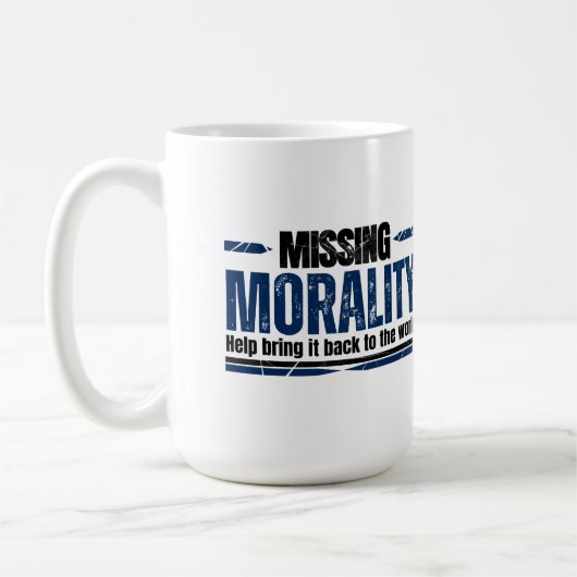 Moral weiß kaffeetasse (Links)