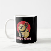 Moral Wombat Funny Animal Lover Kaffeetasse (Links)
