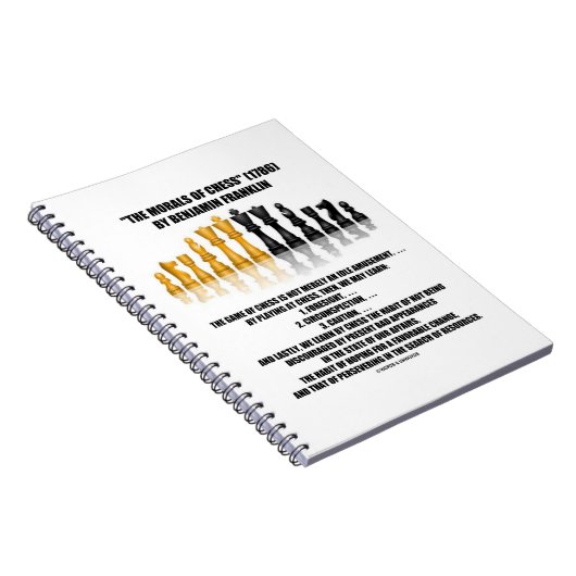 Morale des Schachs Benjamin Franklin Reflektives S Notizblock (Rechte Seite)