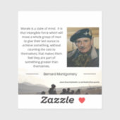 Morale ist ein Staat des Gedankenaufklebers Aufkleber (Blatt)