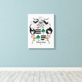 Morales Familienwappen Leinwanddruck (Insitu (Holzboden))