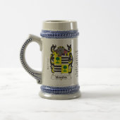 Morales-Familienwappen Stein Bierglas (Links)